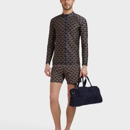 Vilebrequin - Langärmeliger Turtles Chain Rashguard Mit Reißverschluss Für Herren - Rashguard - Rocker-z - Blau - Größe M – Bild 5