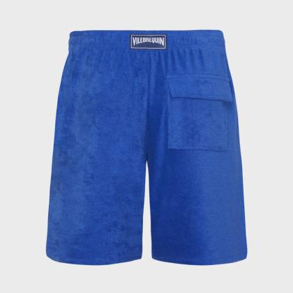 Vilebrequin - Solid Unisex-bermudashorts Aus Frottee - Bermuda - Bolide - Blau - Größe XL – Bild 2