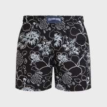 Vilebrequin - Tropical Turtles Ink Badeshorts Für Herren - Bademode - Moorea - Schwarz - Größe S