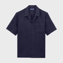 Vilebrequin - Solid Bowling-hemd Aus Leinen Für Herren - Hemd - Charli - Blau - Größe S Vilebrequin - Solid Bowling-hemd Aus Leinen Für Herren - Hemd - Charli - Blau - Größe S