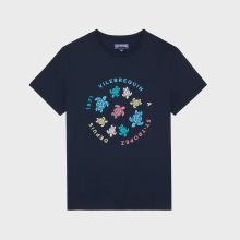 Vilebrequin - Tortues Multicolores T-shirt Aus Bio-baumwolle Für Herren - T-shirt - Thom - Blau - Größe M Vilebrequin - Tortues Multicolores T-shirt Aus Bio-baumwolle Für Herren - T-shirt - Thom - Blau - Größe M