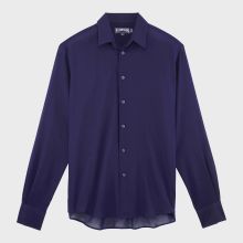 Vilebrequin - Leichtes Solid Unisex-hemd Aus Baumwollvoile - Hemd - Caracal - Blau - Größe XXXL Vilebrequin - Leichtes Solid Unisex-hemd Aus Baumwollvoile - Hemd - Caracal - Blau - Größe XXXL