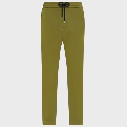 Vilebrequin - Solid Baumwoll-satinhose Mit Elastischem Bund Für Herren - Hose - Paulo - Grün - Größe L Vilebrequin - Solid Baumwoll-satinhose Mit Elastischem Bund Für Herren - Hose - Paulo - Grün - Größe L