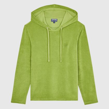 Vilebrequin - Langärmeliges Frottee-t-shirt Mit Kapuze Für Herren - T-shirt - Therapy - Grün - Größe L Vilebrequin - Langärmeliges Frottee-t-shirt Mit Kapuze Für Herren - T-shirt - Therapy - Grün - Größe L