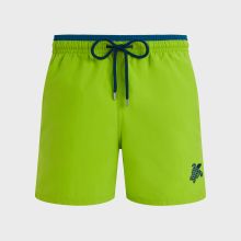 Vilebrequin - Zweifarbige Solid Bicolore Badeshorts Für Herren - Bademode - Moka - Grün - Größe M Vilebrequin - Zweifarbige Solid Bicolore Badeshorts Für Herren - Bademode - Moka - Grün - Größe M