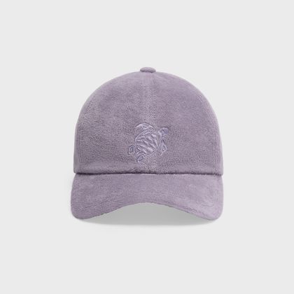 Vilebrequin - Kinder Frotteekappe Mit Schildkrötenstickerei - Mütze - Castilo - Violett - Größe OSFA Vilebrequin - Kinder Frotteekappe Mit Schildkrötenstickerei - Mütze - Castilo - Violett - Größe OSFA