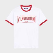 Vilebrequin - T-shirt Aus Leichtem Baumwolljersey Mit Zweifarbigem Logo Für Herren - T-shirt - Partisol - Rot - Größe M Vilebrequin - T-shirt Aus Leichtem Baumwolljersey Mit Zweifarbigem Logo Für Herren - T-shirt - Partisol - Rot - Größe M