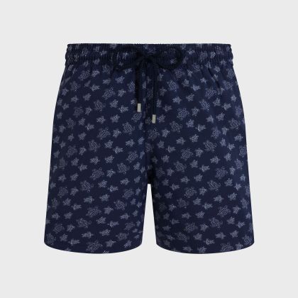 Vilebrequin - Ronde Des Tortues Badeshorts Aus Wolle Für Herren - Bademode - Moopea - Blau - Größe XXL Vilebrequin - Ronde Des Tortues Badeshorts Aus Wolle Für Herren - Bademode - Moopea - Blau - Größe XXL