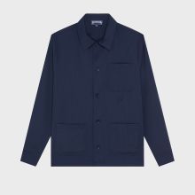 Vilebrequin - Micro Carreaux Herren-overshirt Aus Wolle - Jacke - Corentin - Blau - Größe XXXL Vilebrequin - Micro Carreaux Herren-overshirt Aus Wolle - Jacke - Corentin - Blau - Größe XXXL