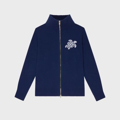 Vilebrequin - Turtle Pulloverjacke Aus Kaschmir Und Wolle Für Herren - Pullover - Juan - Blau - Größe XXL Vilebrequin - Turtle Pulloverjacke Aus Kaschmir Und Wolle Für Herren - Pullover - Juan - Blau - Größe XXL