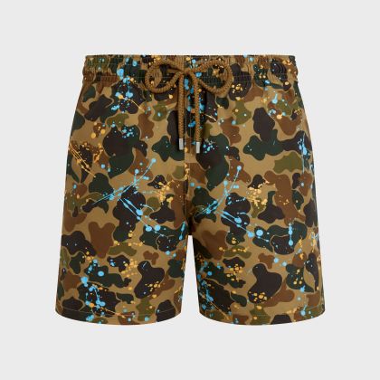 Vilebrequin - Camo Splash Badeshorts Für Herren - Vbq X Palm Angels - Bademode - Moorea - Marone - Größe S Vilebrequin - Camo Splash Badeshorts Für Herren - Vbq X Palm Angels - Bademode - Moorea - Marone - Größe S