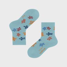 Vilebrequin - Mehrfarbige Rondes Des Tortues Socken Für Kinder – Vilebrequin X Falke - Socken - Socks7 - Blau - Größe 19-22 Vilebrequin - Mehrfarbige Rondes Des Tortues Socken Für Kinder – Vilebrequin X Falke - Socken - Socks7 - Blau - Größe 19-22