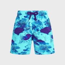 Vilebrequin - Coral Reef Stretch-badeshorts Für Jungen - Bademode - Jirise - Blau - Größe 10 Vilebrequin - Coral Reef Stretch-badeshorts Für Jungen - Bademode - Jirise - Blau - Größe 10