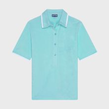 Vilebrequin - Solid Frottee-polohemd Für Damen - Polohemd - Lizea - Blau - Größe XL Vilebrequin - Solid Frottee-polohemd Für Damen - Polohemd - Lizea - Blau - Größe XL