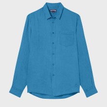 Vilebrequin - Solid Hemd Aus Leinen Für Herren - Hemd - Caroubis - Blau - Größe XXXL Vilebrequin - Solid Hemd Aus Leinen Für Herren - Hemd - Caroubis - Blau - Größe XXXL
