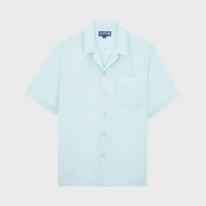 Vilebrequin - Solid Bowling-hemd Für Herren - Hemd - Charli - Blau - Größe XL Vilebrequin - Solid Bowling-hemd Für Herren - Hemd - Charli - Blau - Größe XL