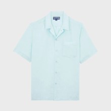 Vilebrequin - Solid Bowling-hemd Für Herren - Hemd - Charli - Blau - Größe XL Vilebrequin - Solid Bowling-hemd Für Herren - Hemd - Charli - Blau - Größe XL