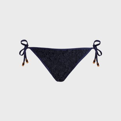 Vilebrequin - Besticktes Bikini-höschen Aus Guipure-spitze Florale - Bademode - Tropez - Blau - Größe XS/S Vilebrequin - Besticktes Bikini-höschen Aus Guipure-spitze Florale - Bademode - Tropez - Blau - Größe XS/S