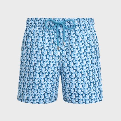 Vilebrequin - Turtles Net Badeshorts Für Herren - Bademode - Moorea - Weiss - Größe M Vilebrequin - Turtles Net Badeshorts Für Herren - Bademode - Moorea - Weiss - Größe M