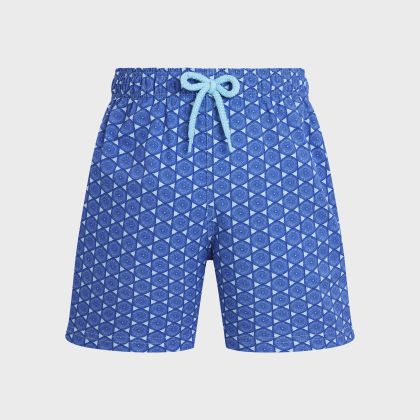 Vilebrequin - Graphic Urchin Stretch-badeshorts Für Jungen - Bademode - Jirise - Blau - Größe 6 Vilebrequin - Graphic Urchin Stretch-badeshorts Für Jungen - Bademode - Jirise - Blau - Größe 6