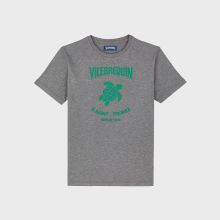 Vilebrequin - T-shirt Aus Baumwolle Mit Logoprägung Für Herren - T-shirt - Portisol - Grau - Größe XXL Vilebrequin - T-shirt Aus Baumwolle Mit Logoprägung Für Herren - T-shirt - Portisol - Grau - Größe XXL