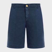 Vilebrequin - Men Satin Cotton Bermuda Shorts Solid - Bermuda - Belin - Blau - Größe XL Vilebrequin - Men Satin Cotton Bermuda Shorts Solid - Bermuda - Belin - Blau - Größe XL