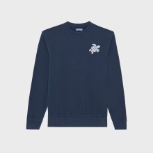 Vilebrequin - Turtle Sweatshirt Mit Rundhalsausschnitt Aus Bio-baumwolle Für Herren - Sweatshirt - Jorasses - Blau - Größe S Vilebrequin - Turtle Sweatshirt Mit Rundhalsausschnitt Aus Bio-baumwolle Für Herren - Sweatshirt - Jorasses - Blau - Größe S