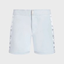 Vilebrequin - Herren-badeshorts Mit Flachem Bund Tailoring - Bademode - Midnight - Weiss - Größe XXL Vilebrequin - Herren-badeshorts Mit Flachem Bund Tailoring - Bademode - Midnight - Weiss - Größe XXL