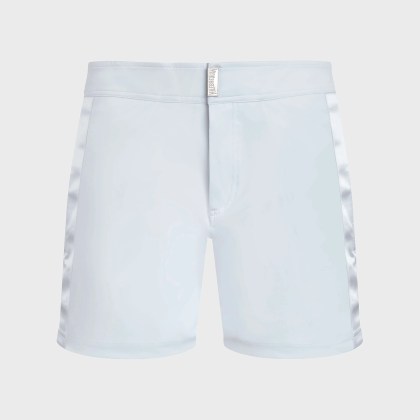 Vilebrequin - Herren-badeshorts Mit Flachem Bund Tailoring - Bademode - Midnight - Weiss - Größe XXL Vilebrequin - Herren-badeshorts Mit Flachem Bund Tailoring - Bademode - Midnight - Weiss - Größe XXL