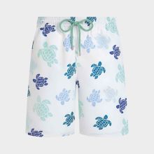 Vilebrequin - Lange Tortues Multicolores Badeshorts Für Herren - Bademode - Okoa - Weiss - Größe S Vilebrequin - Lange Tortues Multicolores Badeshorts Für Herren - Bademode - Okoa - Weiss - Größe S