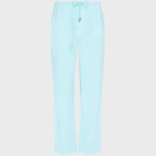 Vilebrequin - Solid Weite Leinenhose Für Herren - Hose - Pacha - Blau - Größe M Vilebrequin - Solid Weite Leinenhose Für Herren - Hose - Pacha - Blau - Größe M