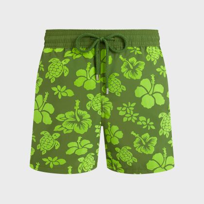 Vilebrequin - Tropical Turtles Badeshorts Für Herren - Bademode - Moorea - Grün - Größe XXL Vilebrequin - Tropical Turtles Badeshorts Für Herren - Bademode - Moorea - Grün - Größe XXL