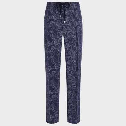 Vilebrequin - Leinenhose Mit Zweifarbigem Kraken-print - Jeanshose - Clemence - Blau - Größe 32 Vilebrequin - Leinenhose Mit Zweifarbigem Kraken-print - Jeanshose - Clemence - Blau - Größe 32