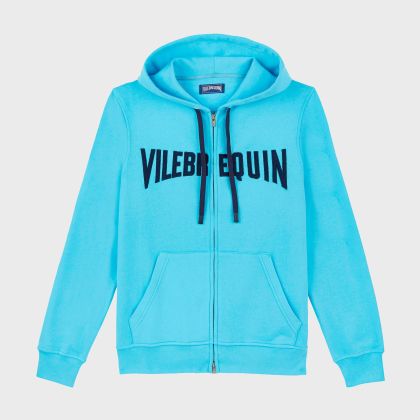 Vilebrequin - Logo Sweatshirtjacke Mit Kapuze Und Stickerei Für Herren - Sweatshirt - Martin-z - Blau - Größe XL Vilebrequin - Logo Sweatshirtjacke Mit Kapuze Und Stickerei Für Herren - Sweatshirt - Martin-z - Blau - Größe XL