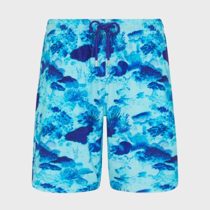 Vilebrequin - Coral Reef Bermudashorts Aus Frottee Für Herren - Bermuda - Bolide - Blau - Größe XXXL Vilebrequin - Coral Reef Bermudashorts Aus Frottee Für Herren - Bermuda - Bolide - Blau - Größe XXXL