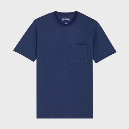 Vilebrequin - Solid T-shirt Aus Bio-baumwolle Für Herren - T-shirt - Titan - Blau - Größe L Vilebrequin - Solid T-shirt Aus Bio-baumwolle Für Herren - T-shirt - Titan - Blau - Größe L