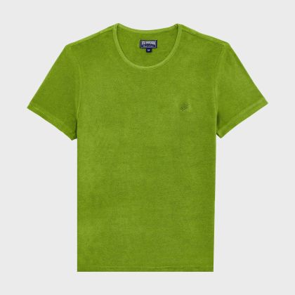 Vilebrequin - Einfarbiges Unisex-t-shirt Aus Frottee - T-shirt - Tiramisu - Grün - Größe M Vilebrequin - Einfarbiges Unisex-t-shirt Aus Frottee - T-shirt - Tiramisu - Grün - Größe M