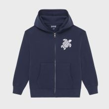 Vilebrequin - Turtle Baumwoll-cardigan Mit Durchgehendem Reißverschluss - Sweatshirt - Galantin - Blau - Größe 6 Vilebrequin - Turtle Baumwoll-cardigan Mit Durchgehendem Reißverschluss - Sweatshirt - Galantin - Blau - Größe 6