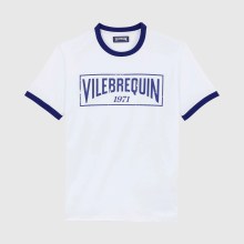 Vilebrequin - T-shirt Aus Leichtem Baumwolljersey Mit Zweifarbigem Logo Für Herren - T-shirt - Portisol - Blau - Größe XL Vilebrequin - T-shirt Aus Leichtem Baumwolljersey Mit Zweifarbigem Logo Für Herren - T-shirt - Portisol - Blau - Größe XL