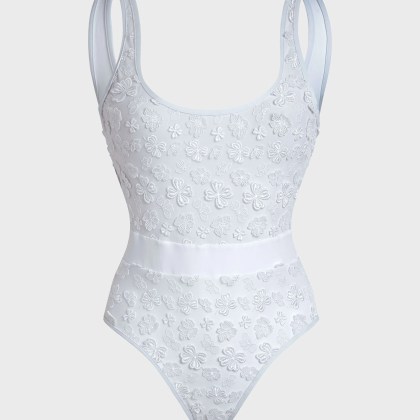 Vilebrequin - Badeanzug Mit Blumenstickerei Für Damen - Bademode - Fashion - Weiss - Größe M Vilebrequin - Badeanzug Mit Blumenstickerei Für Damen - Bademode - Fashion - Weiss - Größe M