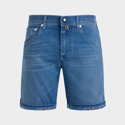 Vilebrequin - Tropical Turtles Bermudashorts Aus Denim Im 5-taschen-design Für Herren - Bermuda - Garonne - Blau - Größe 31 Vilebrequin - Tropical Turtles Bermudashorts Aus Denim Im 5-taschen-design Für Herren - Bermuda - Garonne - Blau - Größe 31