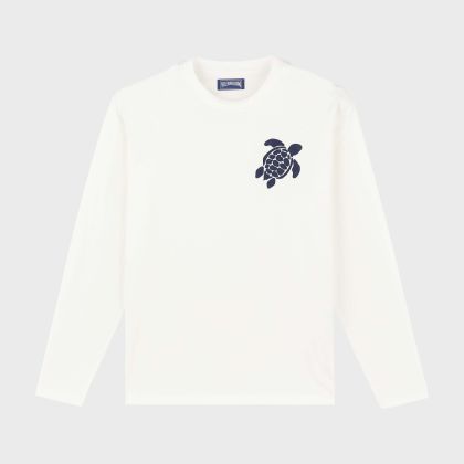 Vilebrequin - Langärmeliges T-shirt Aus Baumwolle Für Herren - T-shirt - Ales - Weiss - Größe M Vilebrequin - Langärmeliges T-shirt Aus Baumwolle Für Herren - T-shirt - Ales - Weiss - Größe M