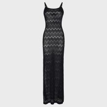 Vilebrequin - Langes Mesh-kleid Für Damen - Kleid - Lisanna - Schwarz - Größe L Vilebrequin - Langes Mesh-kleid Für Damen - Kleid - Lisanna - Schwarz - Größe L