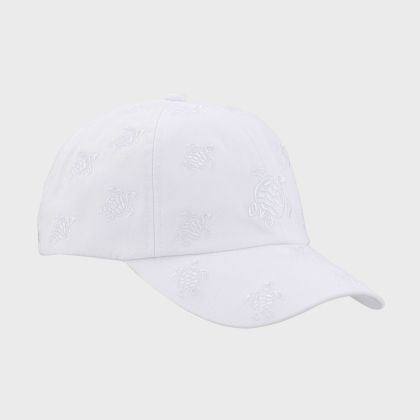 Vilebrequin - Bestickte Turtles All Over Schirmmütze - Mütze - Castle - Weiss - Größe OSFA Vilebrequin - Bestickte Turtles All Over Schirmmütze - Mütze - Castle - Weiss - Größe OSFA