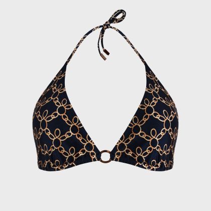 Vilebrequin - Turtles Chain Triangel-bikinioberteil Für Damen - Bademode - Flox - Blau - Größe XS Vilebrequin - Turtles Chain Triangel-bikinioberteil Für Damen - Bademode - Flox - Blau - Größe XS