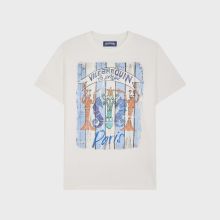 Vilebrequin - Paris Plage Baumwoll-t-shirt Für Herren - T-shirt - Portisol - Weiss - Größe XXL Vilebrequin - Paris Plage Baumwoll-t-shirt Für Herren - T-shirt - Portisol - Weiss - Größe XXL