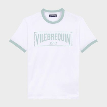 Vilebrequin - T-shirt Aus Leichtem Baumwolljersey Mit Zweifarbigem Logo Für Herren - T-shirt - Partisol - Blau - Größe L Vilebrequin - T-shirt Aus Leichtem Baumwolljersey Mit Zweifarbigem Logo Für Herren - T-shirt - Partisol - Blau - Größe L