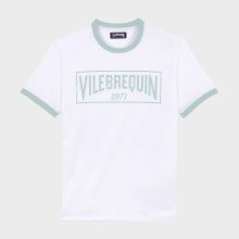 Vilebrequin - T-shirt Aus Leichtem Baumwolljersey Mit Zweifarbigem Logo Für Herren - T-shirt - Partisol - Blau - Größe L Vilebrequin - T-shirt Aus Leichtem Baumwolljersey Mit Zweifarbigem Logo Für Herren - T-shirt - Partisol - Blau - Größe L