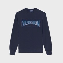 Vilebrequin - Sweatshirt Aus Bio-baumwolle Mit Geflocktem Vilebrequin-logo Für Herren - Sweatshirt - Jorasse - Blau - Größe S Vilebrequin - Sweatshirt Aus Bio-baumwolle Mit Geflocktem Vilebrequin-logo Für Herren - Sweatshirt - Jorasse - Blau - Größe S