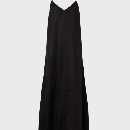Vilebrequin - Damen Maxikleid Aus Leinen - Kleid - Loreon - Schwarz - Größe S Vilebrequin - Damen Maxikleid Aus Leinen - Kleid - Loreon - Schwarz - Größe S
